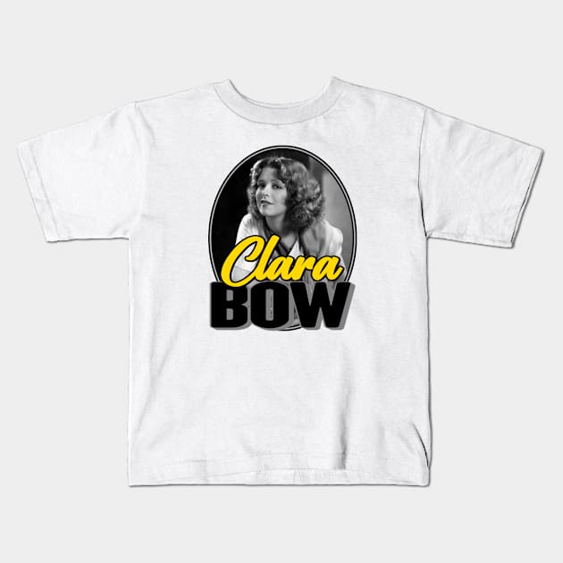 Clara Bow: An Unflappable Flapper Kids T-Shirt by Noir-N-More